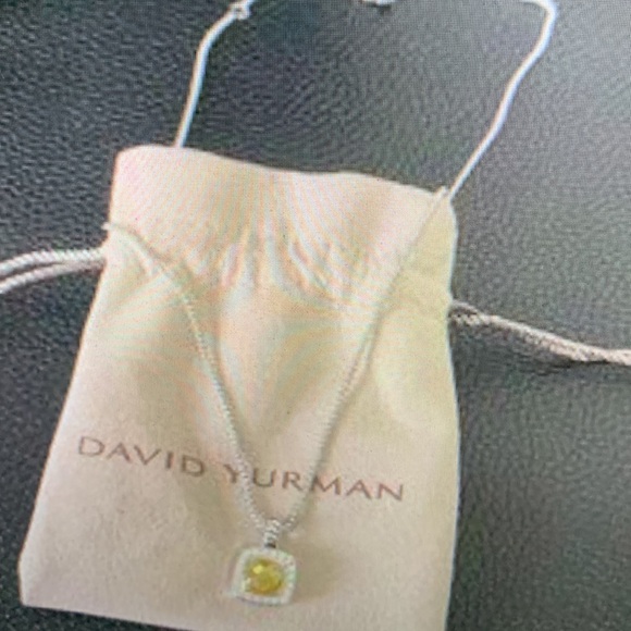 DavidYurman Silver Necklace with Yellow Gemstone - Picture 3 of 4